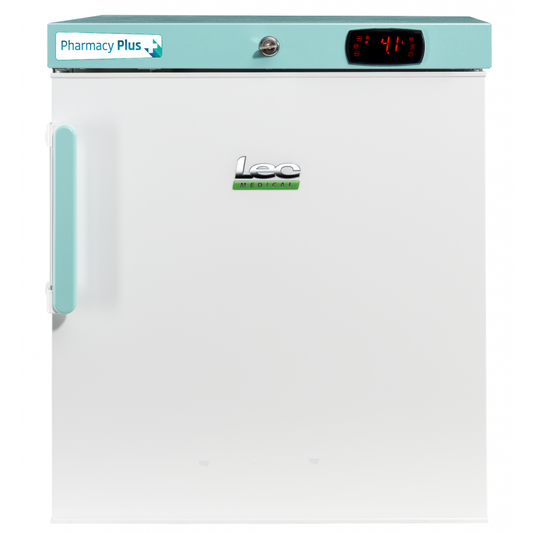 Lec Fridge 47L - Pharmacy Refrigerator - Countertop Solid Door - Bluetooth PPSR47BT-UK