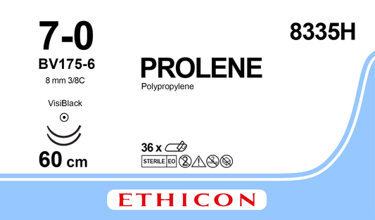 Prolene Sutures, Blue, Monofilament 60cm - 2 x BC175-6 VB - Box of 36