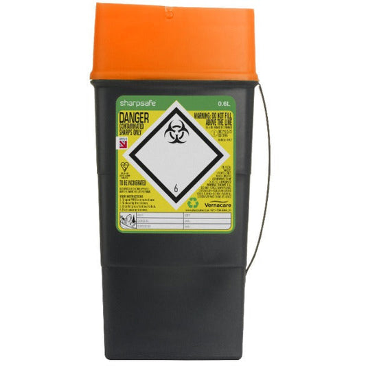 Sharpsafe 0.6l Orange - Grey Body