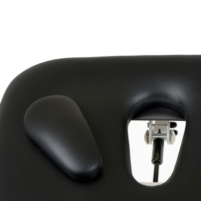 Stabil Komfort 3-Section Hydraulic  Plinth - White Frame - Black Upholstery