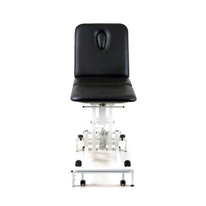 Stabil Komfort 3-Section Hydraulic  Plinth - White Frame - Black Upholstery