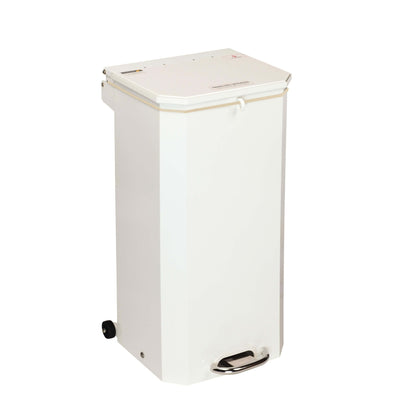 Flame Retardant Hands Free Bin - 70 litre White