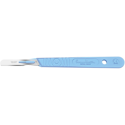 Swann Morton Scalpel - Disposable and Sterile - No.14 Blade with Polystyrene Handle x 10