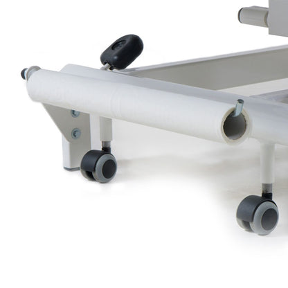 Stabil Komfort 3-Section Hydraulic  Plinth - White Frame - Black Upholstery