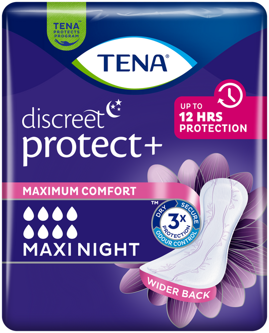 TENA Discreet Maxi Night - Pack of 6