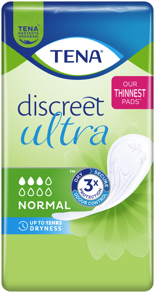 TENA Discreet Ultra Pad Normal - Pack of 16