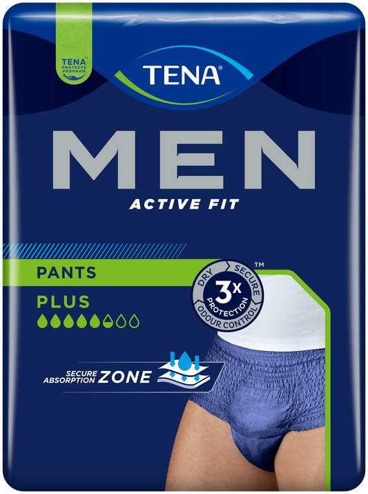 TENA Men Active Fit Pants - Plus - L/XL - Pack of 8