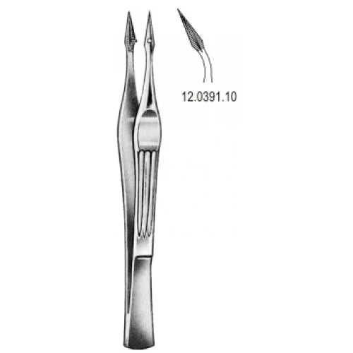 Walter Carmalt Splinter Forceps - Curved - 10.5cm