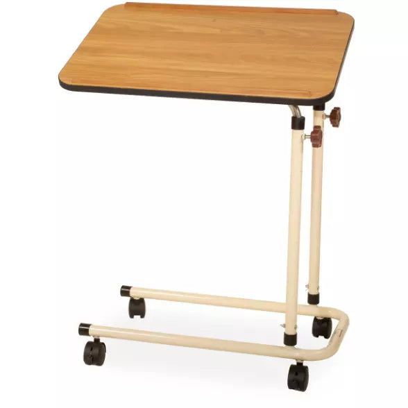 Overbed Table with Casters  - Oak