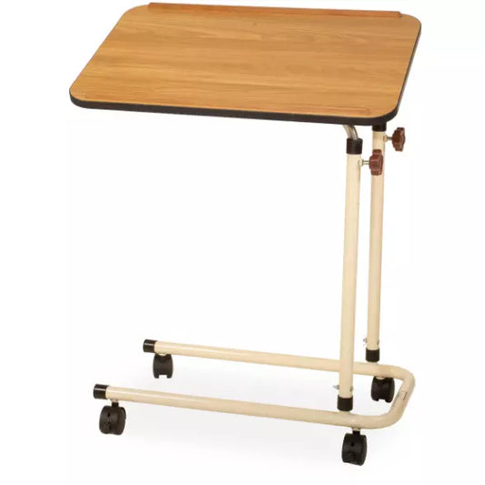 Overbed Table with Casters  - Oak